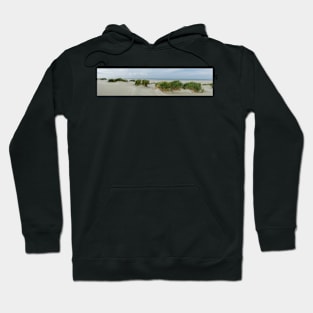 Panorama of grassy dunes along the North Sea Hoodie